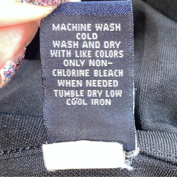 Gap Size XS Black Drawstring Scoop Neck Cami Mid-Length Dress with Empire Waist - Picture 3 of 12